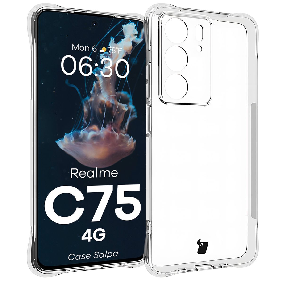 Przezroczyste etui Bizon Case Salpa do Realme C75 4G