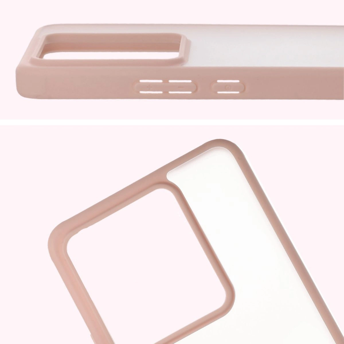 Coupura completă și marginile ridicate ale camerei în etui Bizon Case Angelo pentru Realme GT 7 / Realme GT 7T