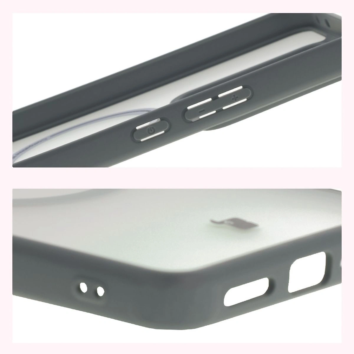 Colțuri întărite și margini ridicate pentru ecran în husa Bizon Case MatteO pentru Realme GT 7 / Realme GT 7T