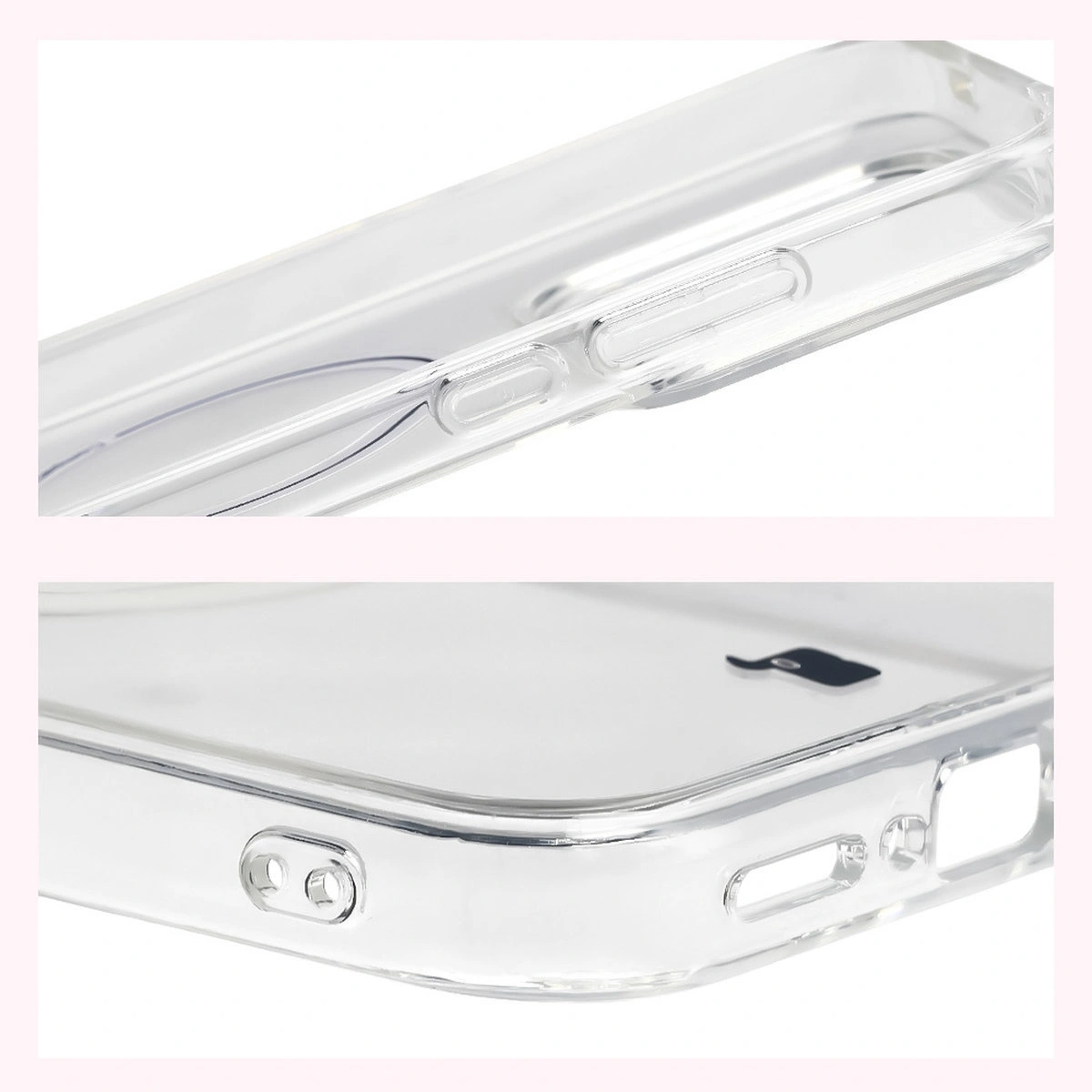 Wzmocnione narożniki i podwyższone ranty ekranu w etui Bizon Case CrystalO do Realme GT 8 Pro