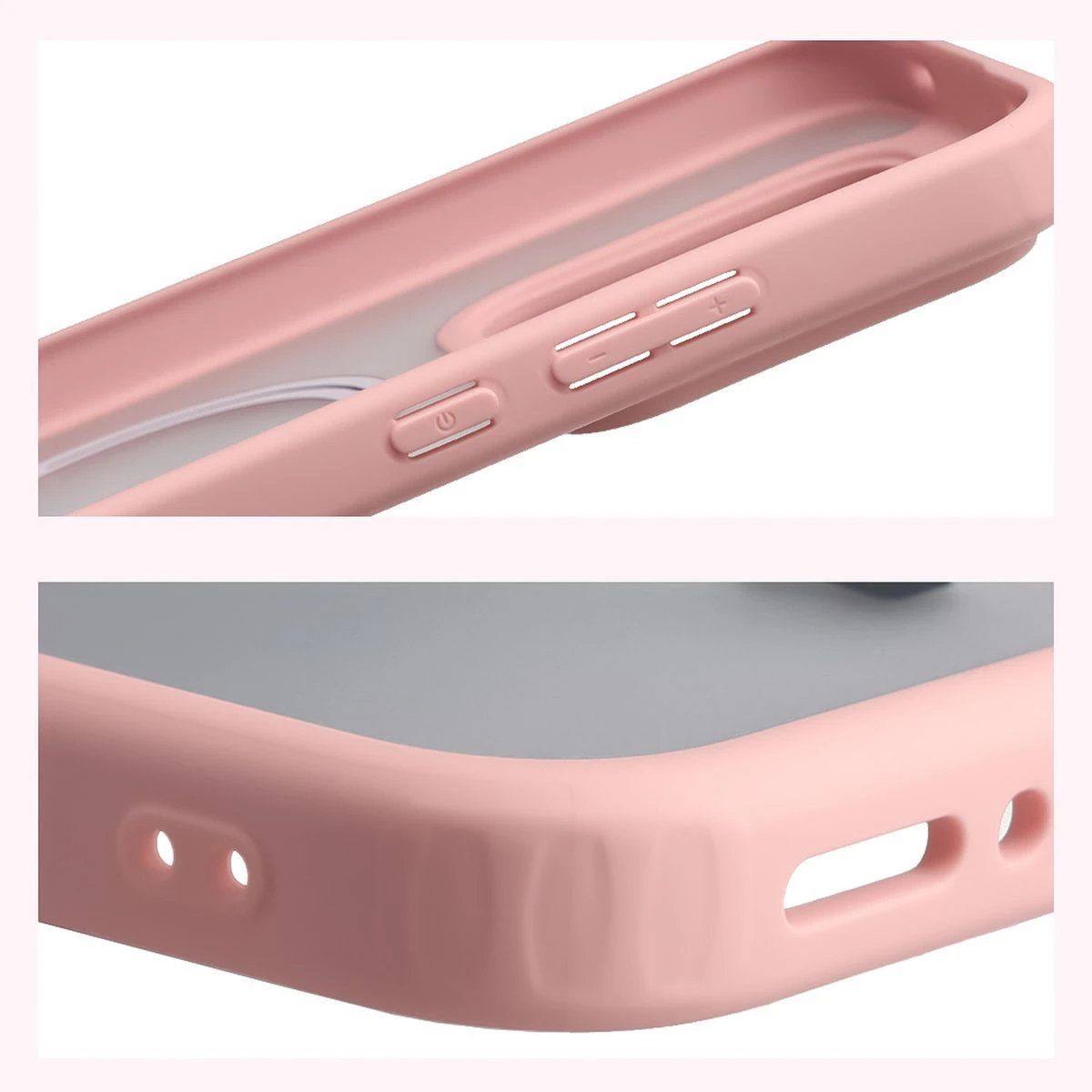 Wzmocnione narożniki i podwyższone ranty ekranu w etui Bizon Case MatteO do Realme GT 8 Pro