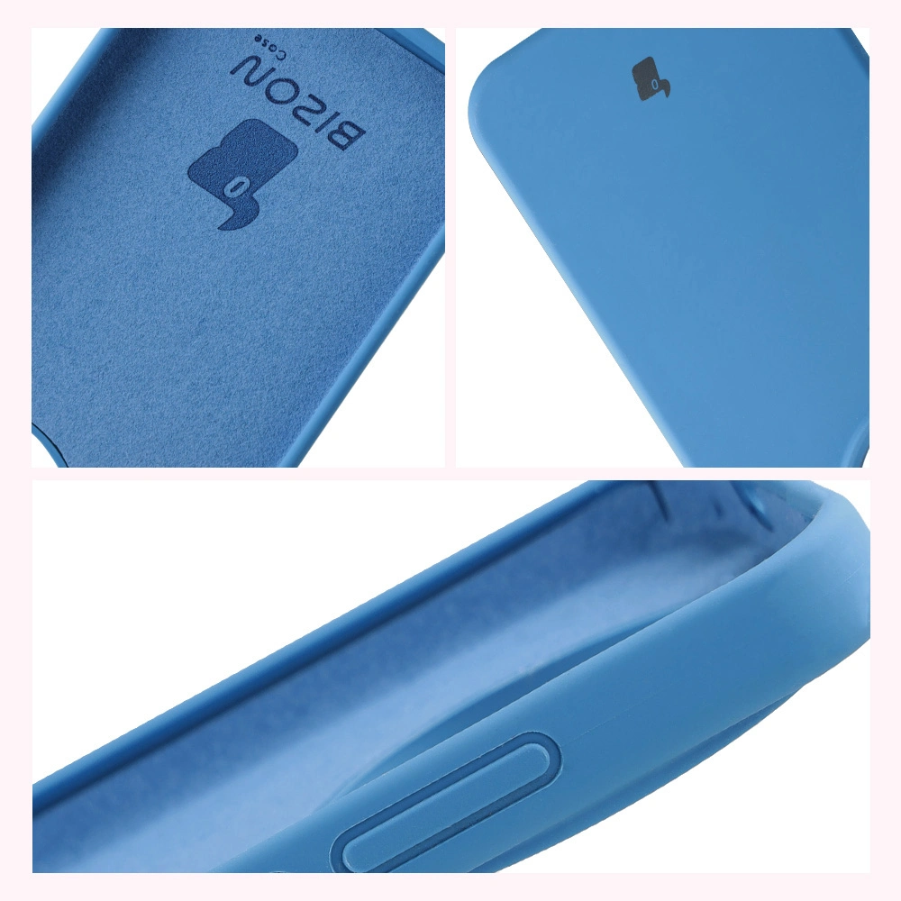 Konstrukcja etui Bizon Soft Case: zintegrowane osłony, podwyższone krawędzie i wyściółka z mikrofibry do Realme GT 8 Pro