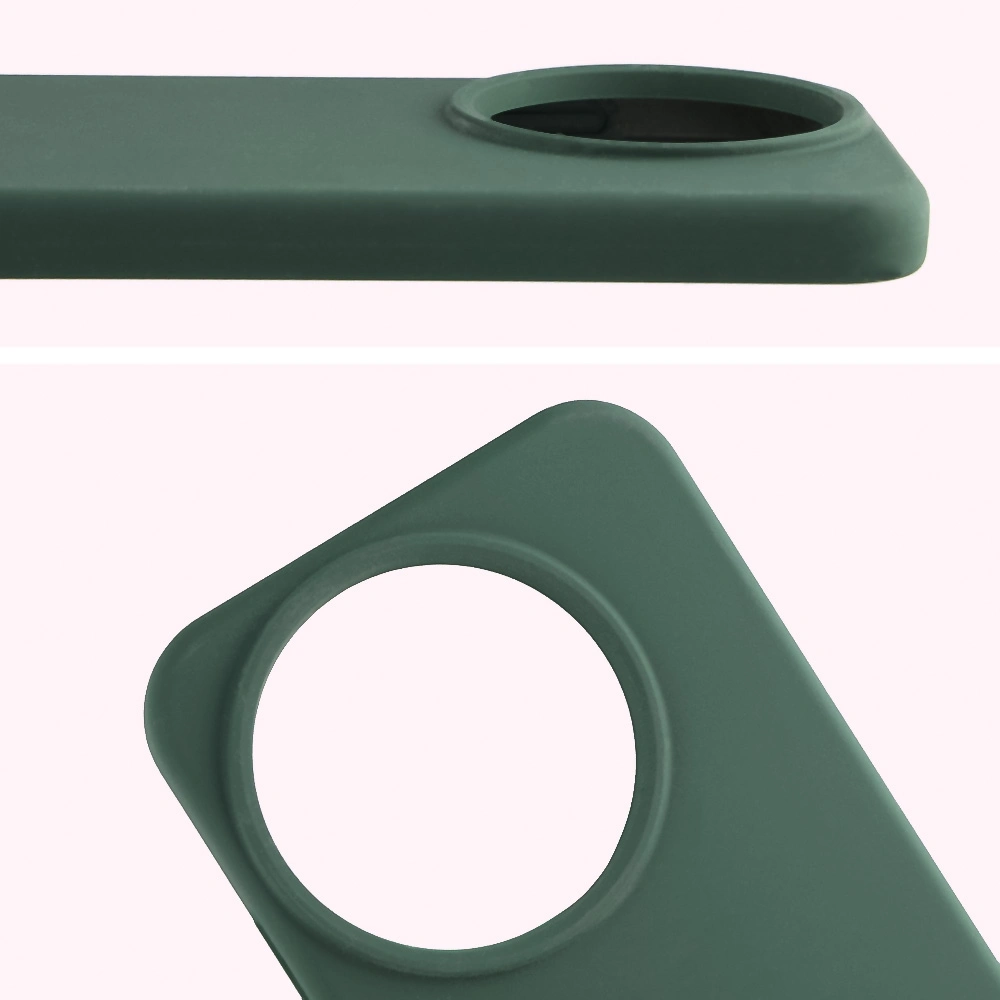 Zbliżenie na wycięcie na obiektywy w etui Bizon Soft Case do Realme GT 8 Pro