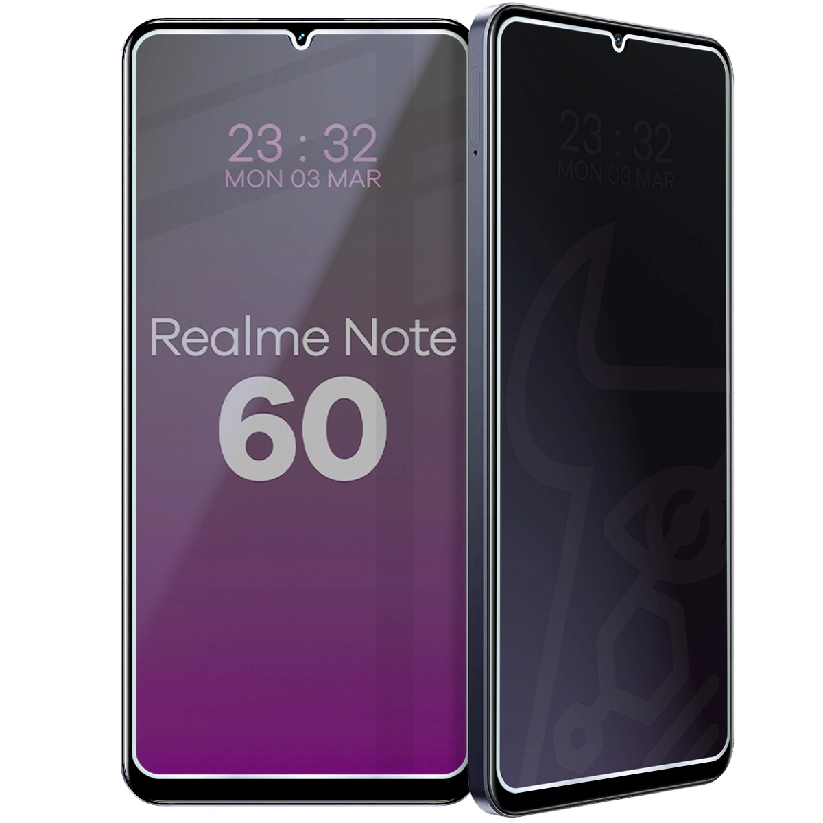 Szkło hybrydowe prywatyzujące Bizon Glass Mule Shadow do Realme Note 60