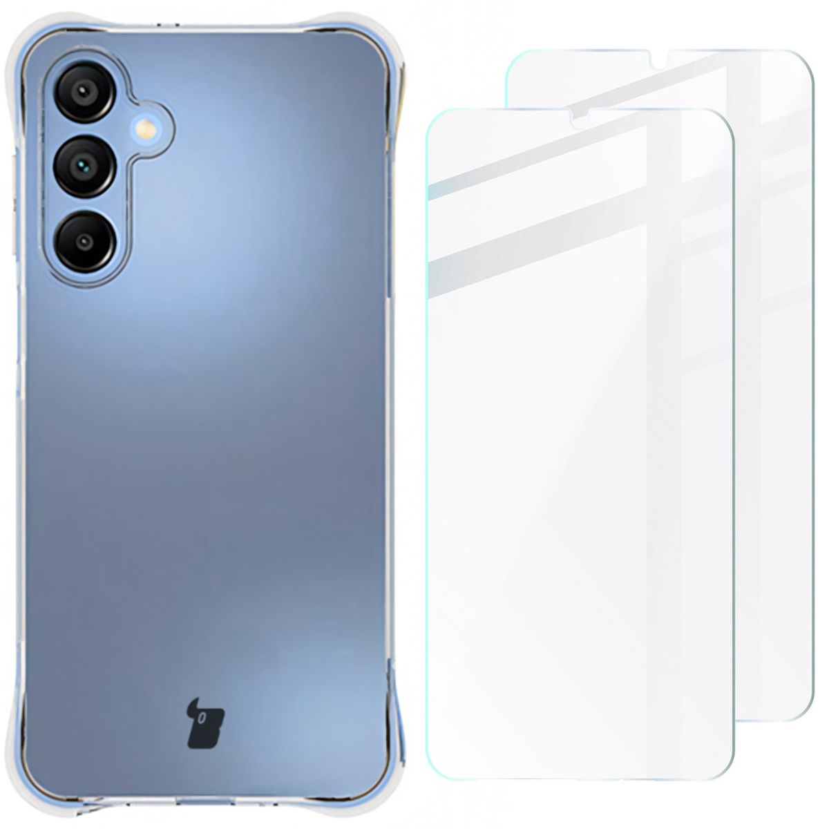 Etui Bizon Case Salpa + szkło hartowane Bizon Glass Clear 2 - 2 sztuki, Galaxy A16 4G/5G