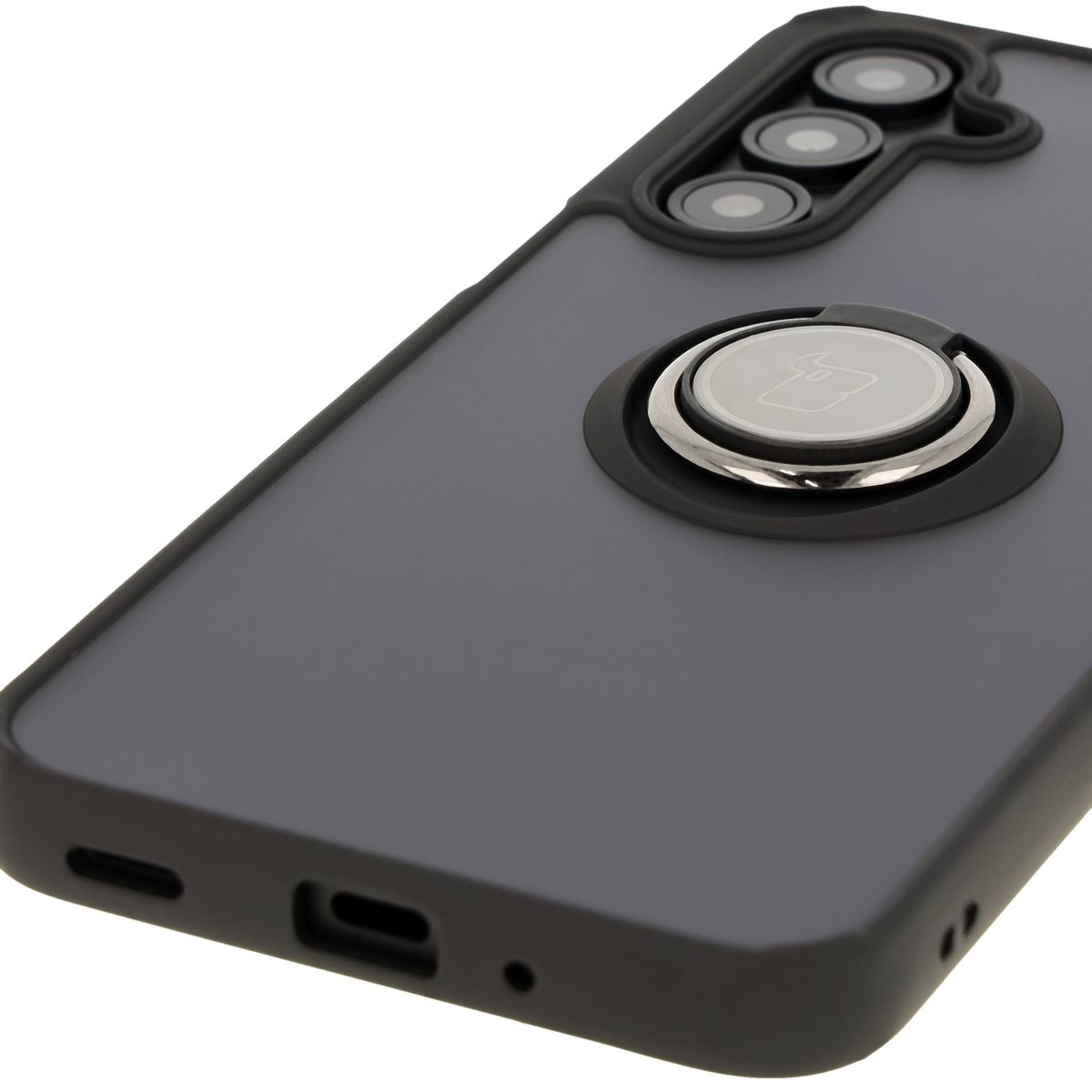 Precyzyjne wycięcia, zintegrowane osłony oraz wycięcie na smyczkę w etui Bizon Case Hybrid Ring