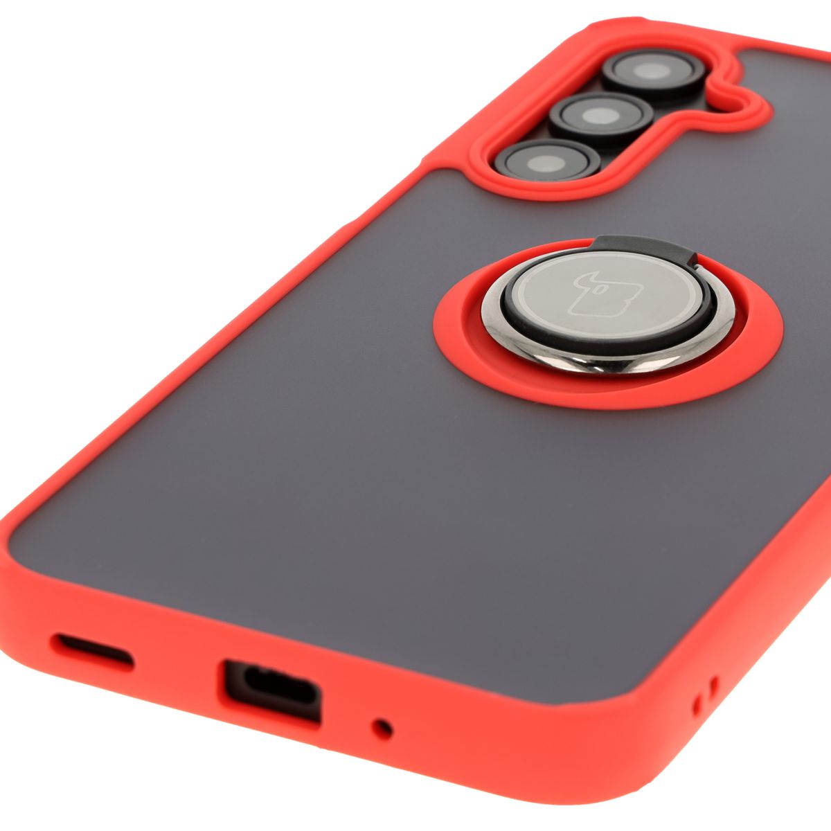 Precyzyjne wycięcia, zintegrowane osłony oraz wycięcie na smyczkę w etui Bizon Case Hybrid Ring