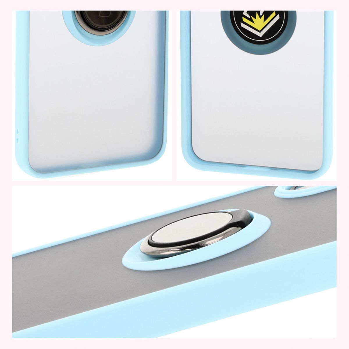 Właściwości Bizon Case Hybrid Ring: antypoślizgowa ramka i matowy design