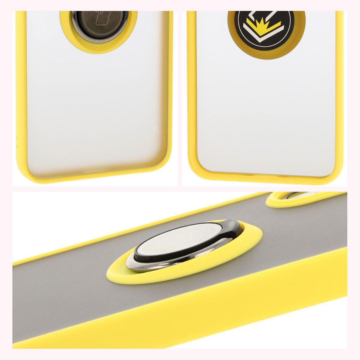 Właściwości Bizon Case Hybrid Ring: antypoślizgowa ramka i matowy design