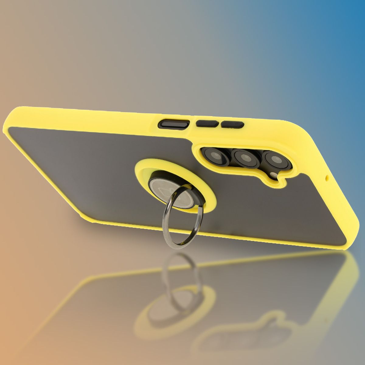 Uchwyt jako podstawka w etui Bizon Hybrid Ring