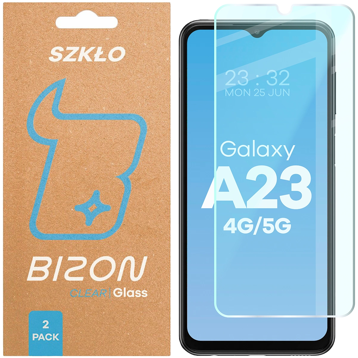 Szkło hartowane Bizon Glass Clear Duo do Samsung Galaxy A23 4G / 5G
