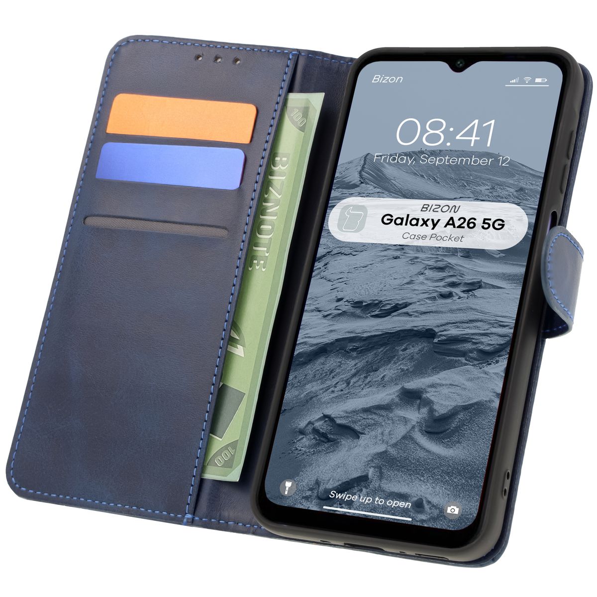 Etui mit Klappe Bizon Case Pocket für Samsung Galaxy A26 5G