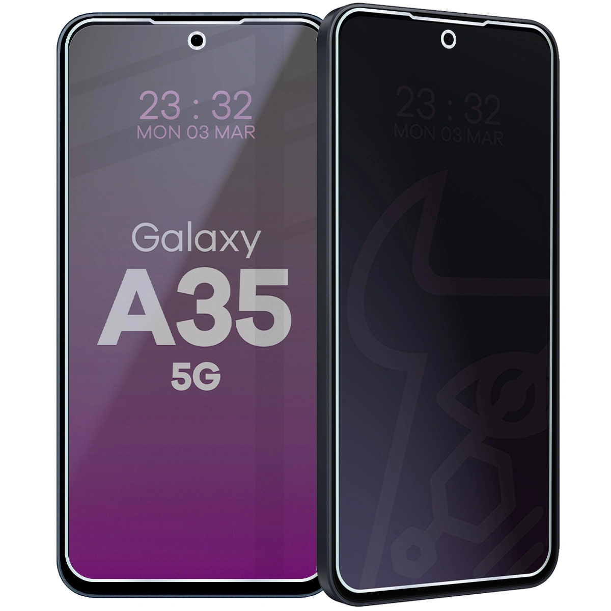 Szkło hybrydowe prywatyzujące Bizon Glass Mule Shadow do Samsung Galaxy A35 5G