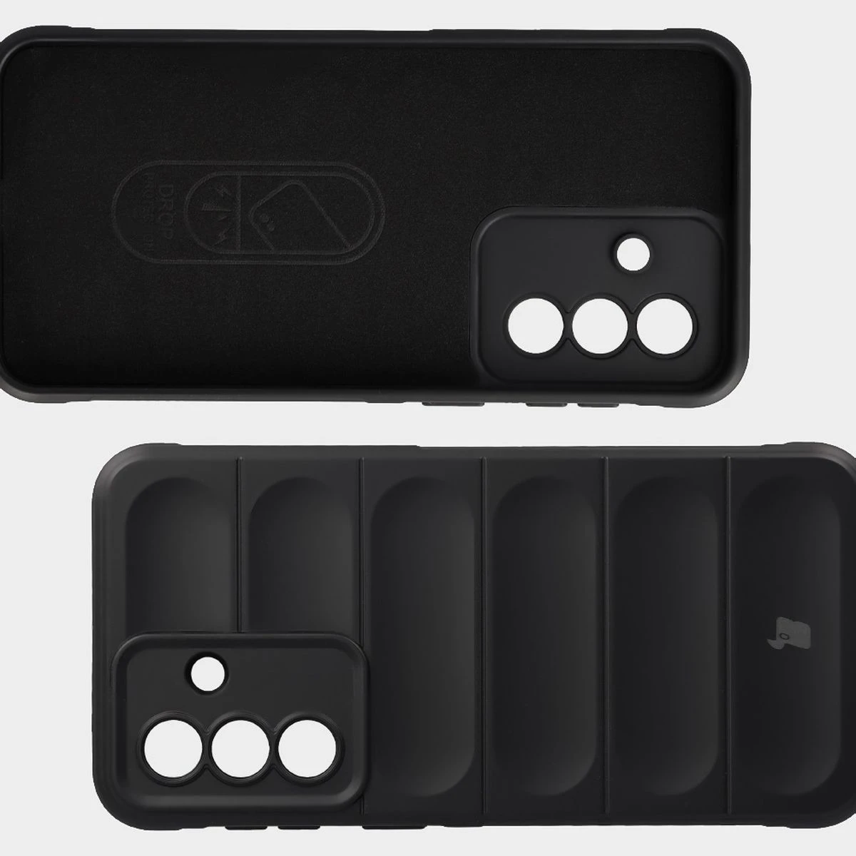 Wyściółka z mikrofibry, wyżłobienia na pleckach i wzmocnione narożniki w etui Bizon Case Tur do Samsung Galaxy A37 5G