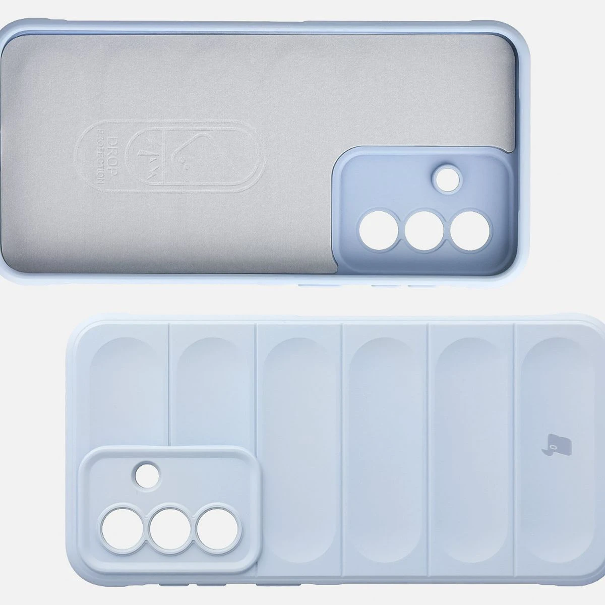 Wyściółka z mikrofibry, wyżłobienia na pleckach i wzmocnione narożniki w etui Bizon Case Tur do Samsung Galaxy A37 5G