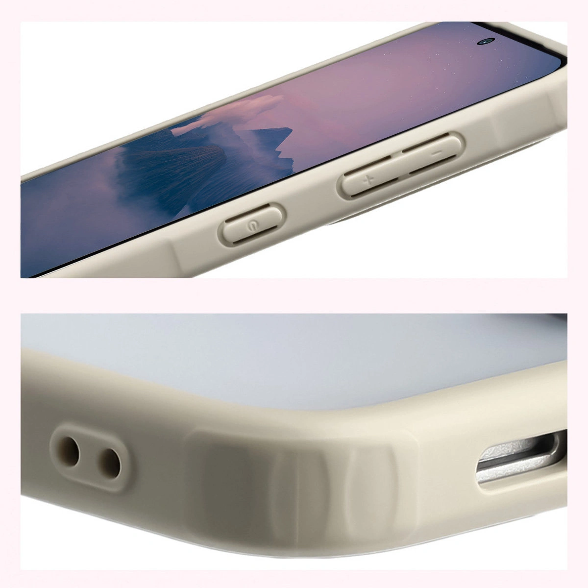 Wzmocnione narożniki i podwyższone ranty ekranu w etui Bizon Case Angelo do Samsung Galaxy A57 5G