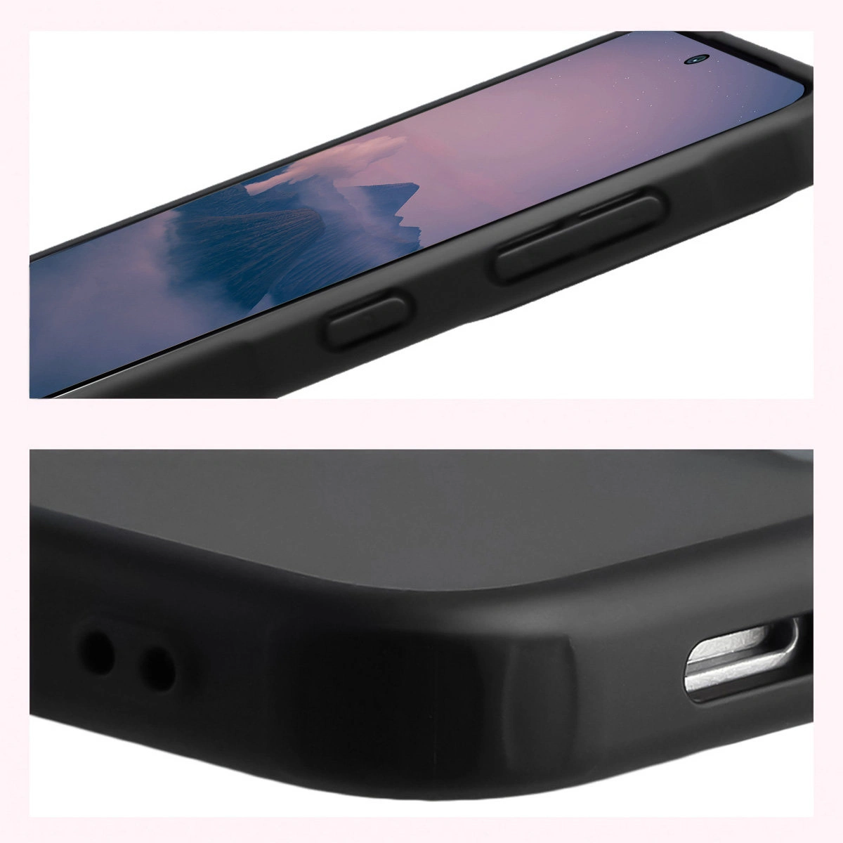 Wzmocnione narożniki i podwyższone ranty ekranu w etui Bizon Case Angelo do Samsung Galaxy A57 5G