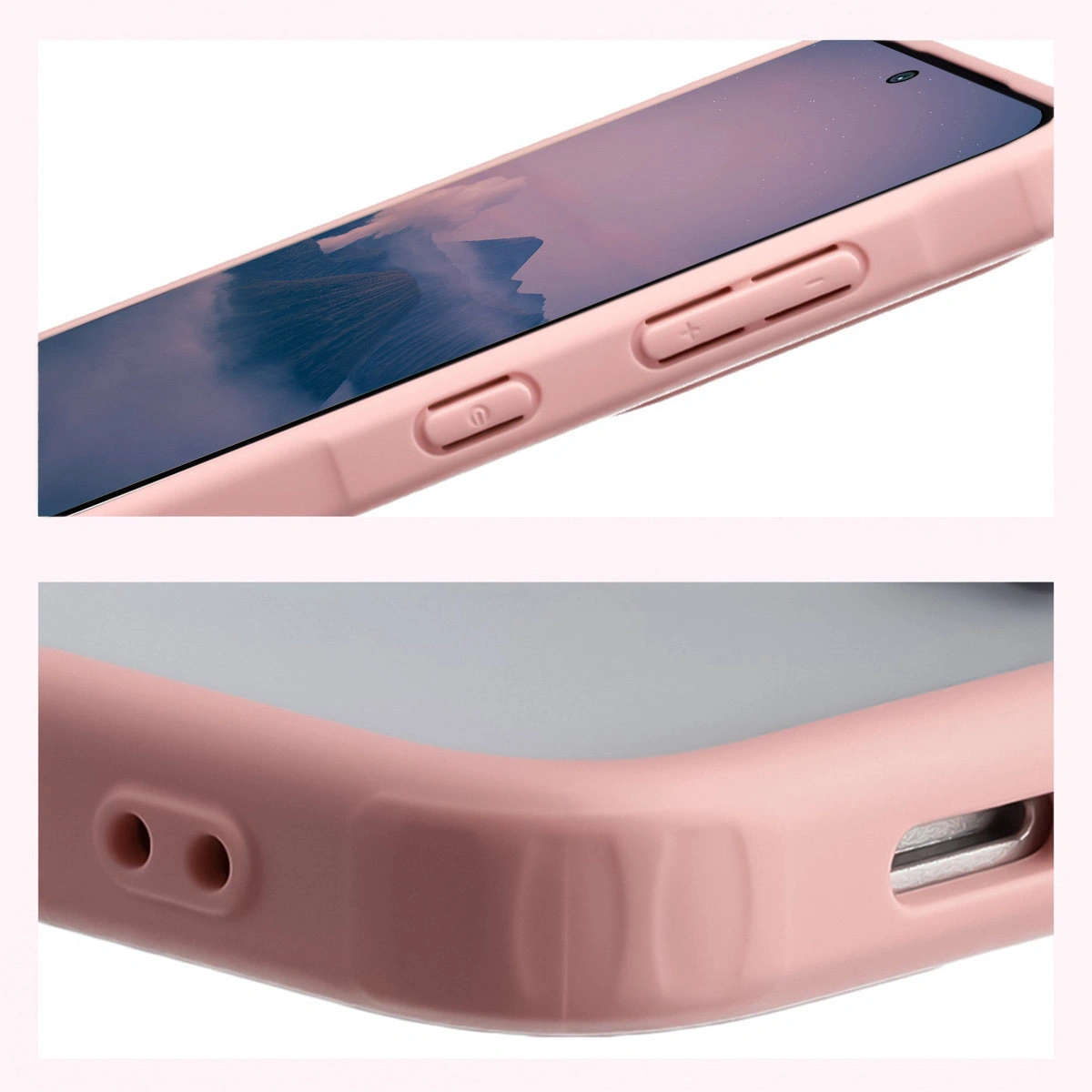 Wzmocnione narożniki i podwyższone ranty ekranu w etui Bizon Case Angelo do Samsung Galaxy A57 5G