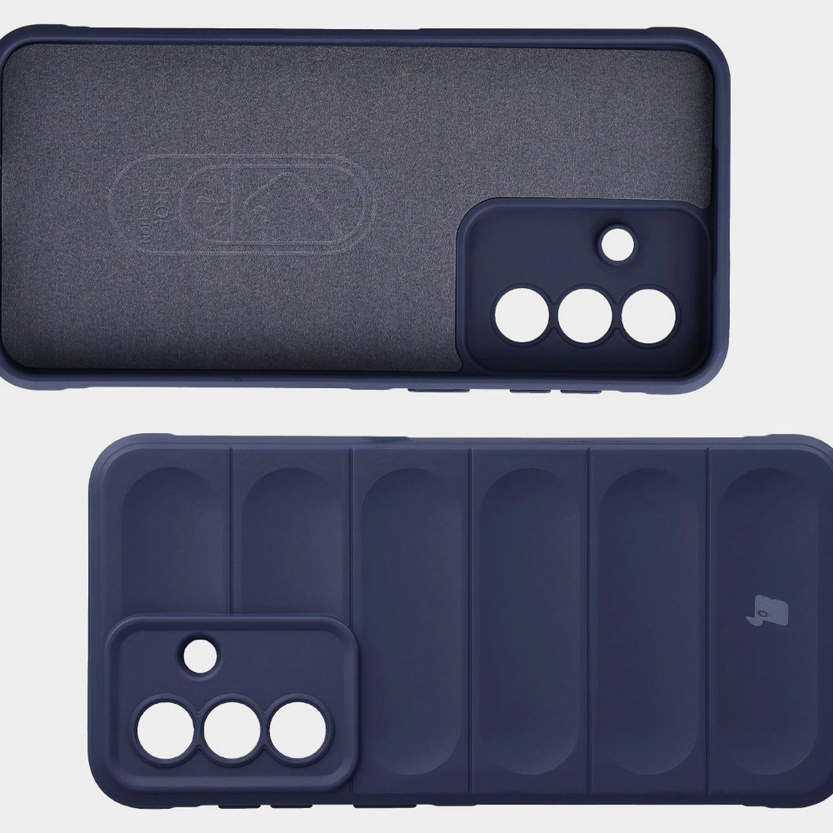 Wyściółka z mikrofibry, wyżłobienia na pleckach i wzmocnione narożniki w etui Bizon Case Tur do Samsung Galaxy A57 5G