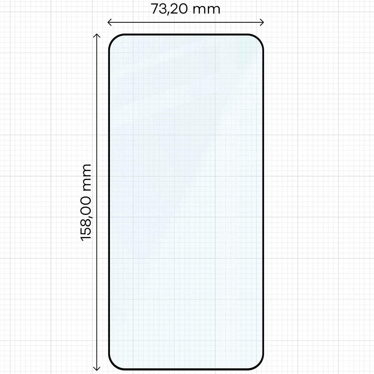 Wymiary szkła Bizon Glass Edge 2 do Samsung Galaxy A57 5G