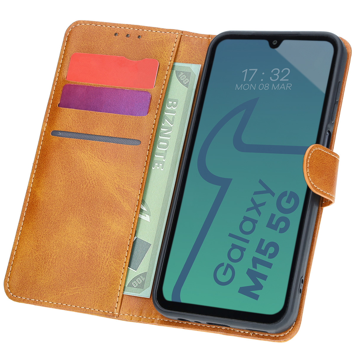 Etui z klapką Bizon Case Pocket do Samsung Galaxy M15 5G