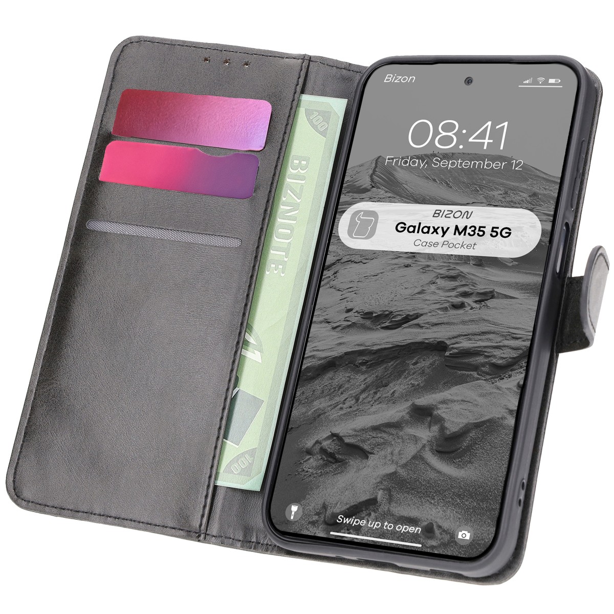 Etui z klapką Bizon Case Pocket do Samsung Galaxy M35 5G