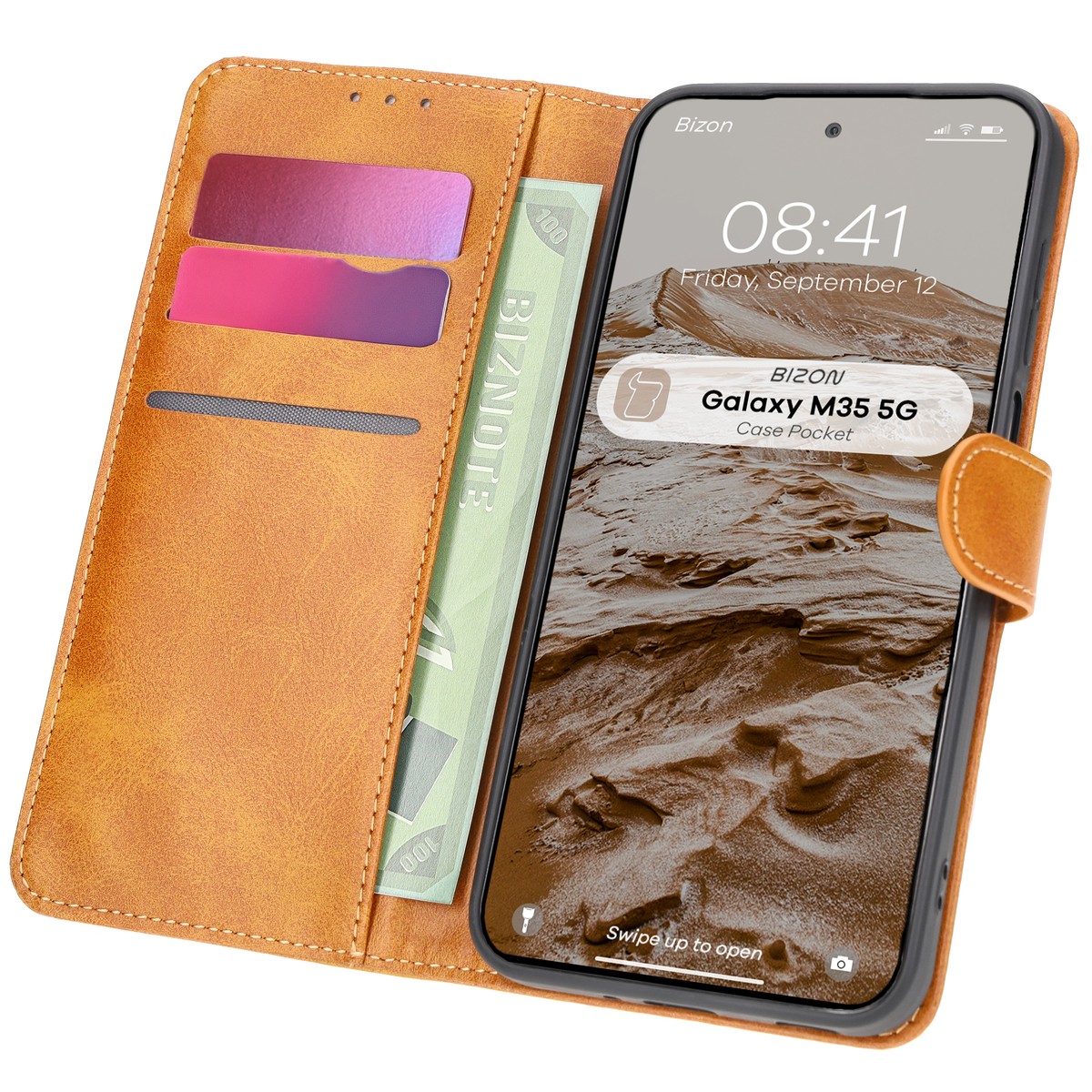 Etui z klapką Bizon Case Pocket do Samsung Galaxy M35 5G