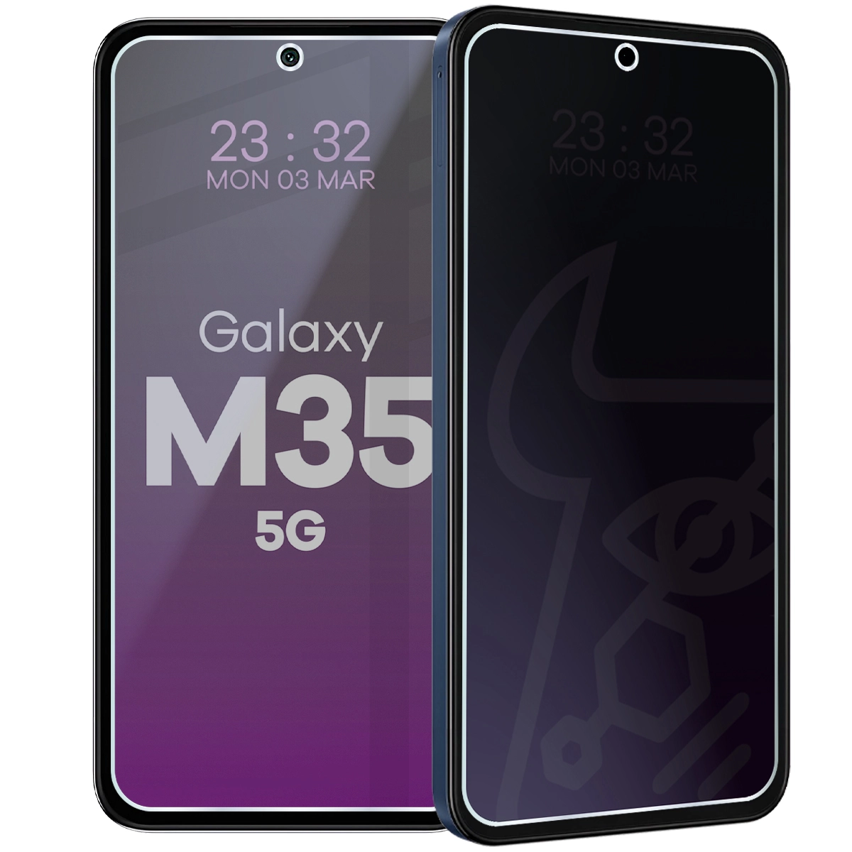 Szkło hybrydowe prywatyzujące Bizon Glass Mule Shadow do Samsung Galaxy M35 5G