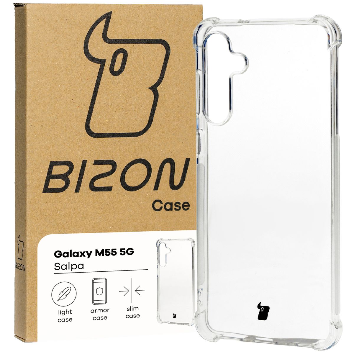 Przezroczyste etui Bizon Case Salpa do Samsung Galaxy M55 5G