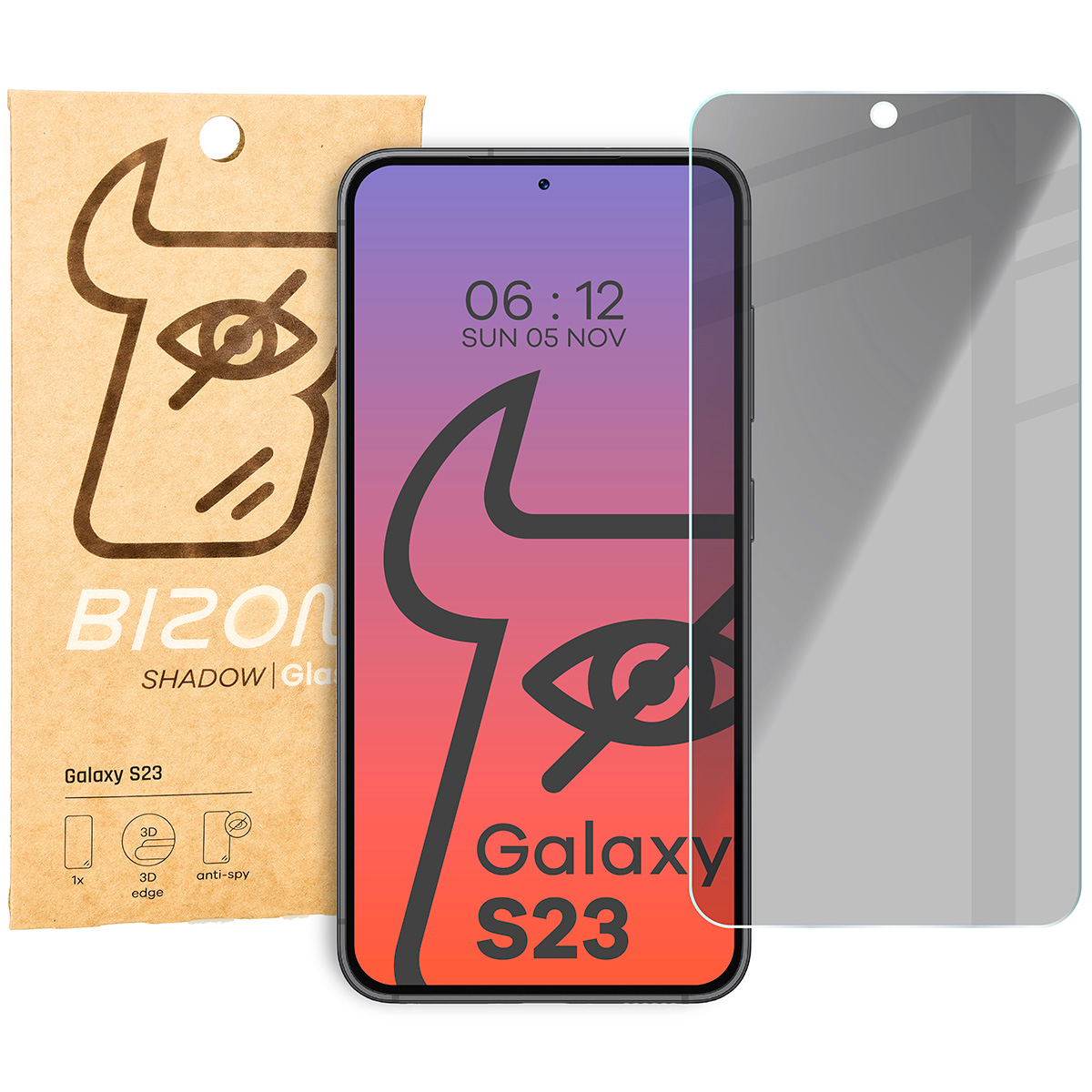 Szkło prywatyzujące Bizon Glass Clear Shadow do Samsung Galaxy S23