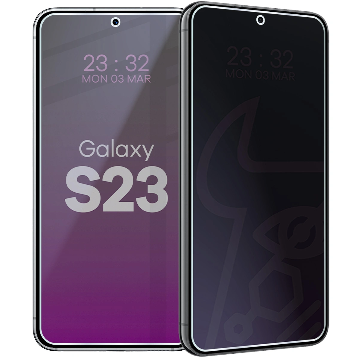 Szkło hybrydowe prywatyzujące Bizon Glass Mule Shadow do Samsung Galaxy S23