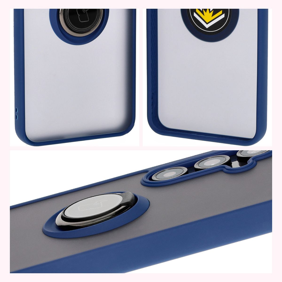 Właściwości Bizon Case Hybrid Ring: antypoślizgowa ramka i matowy design