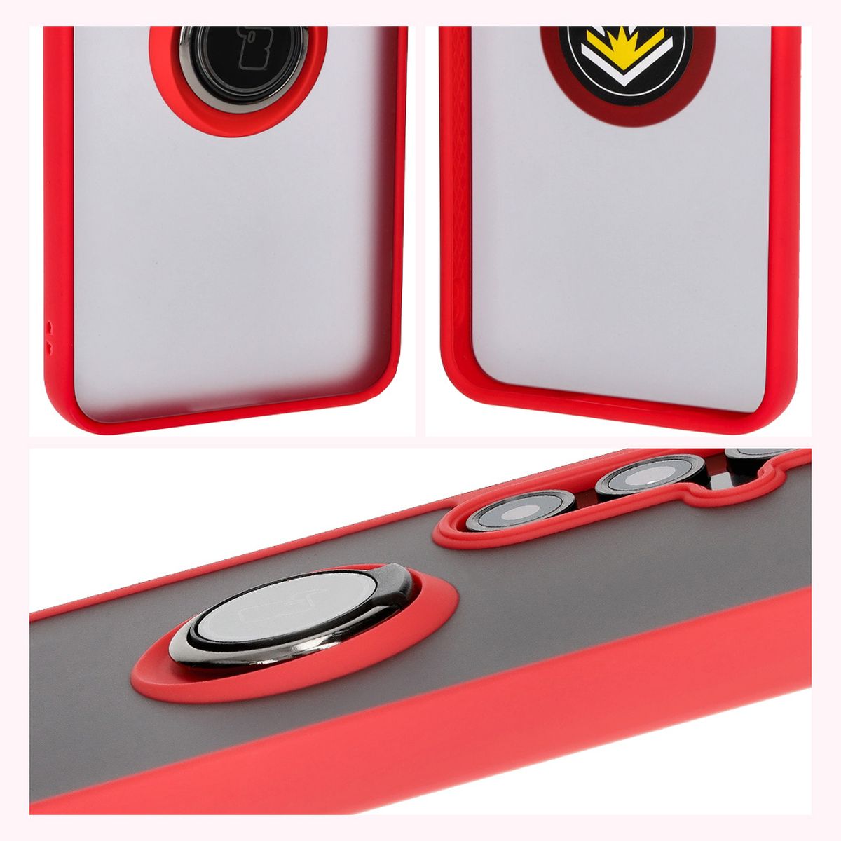 Właściwości Bizon Case Hybrid Ring: antypoślizgowa ramka i matowy design