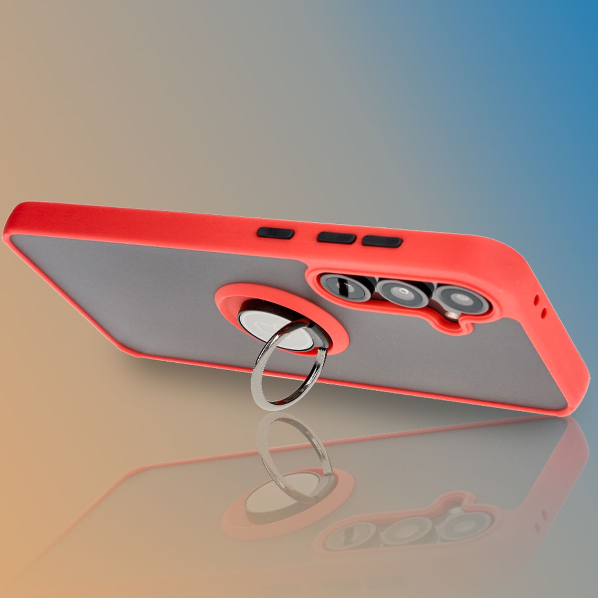 Uchwyt jako podstawka w etui Bizon Hybrid Ring