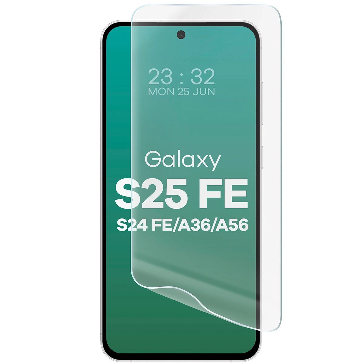 Przezroczystość folii hydrożelowej na ekran Bizon Glass Hydrogel Front Duo