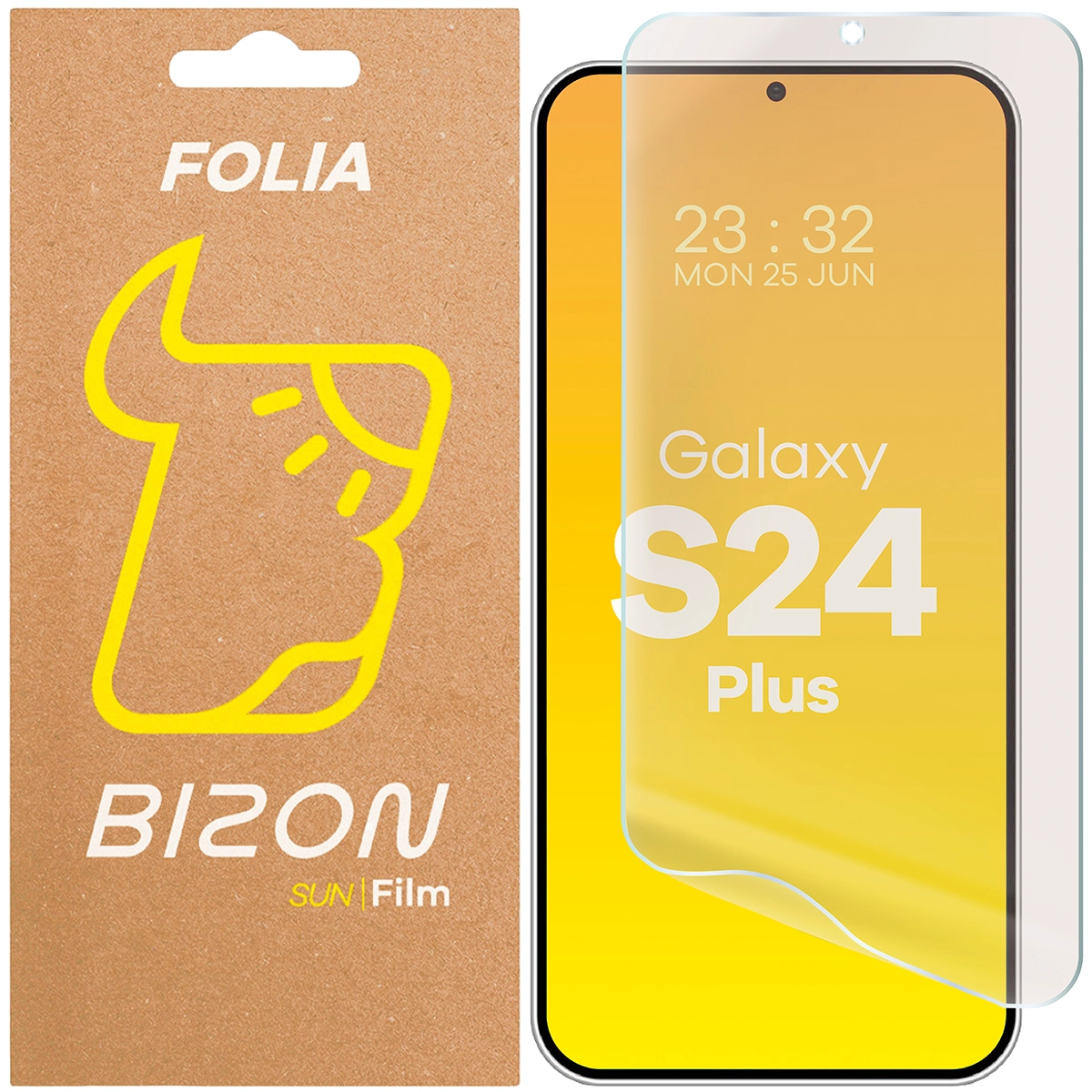 Folia matowa na ekran Bizon Glass Film Sun do Samsung Galaxy S24 Plus, 1 sztuka
