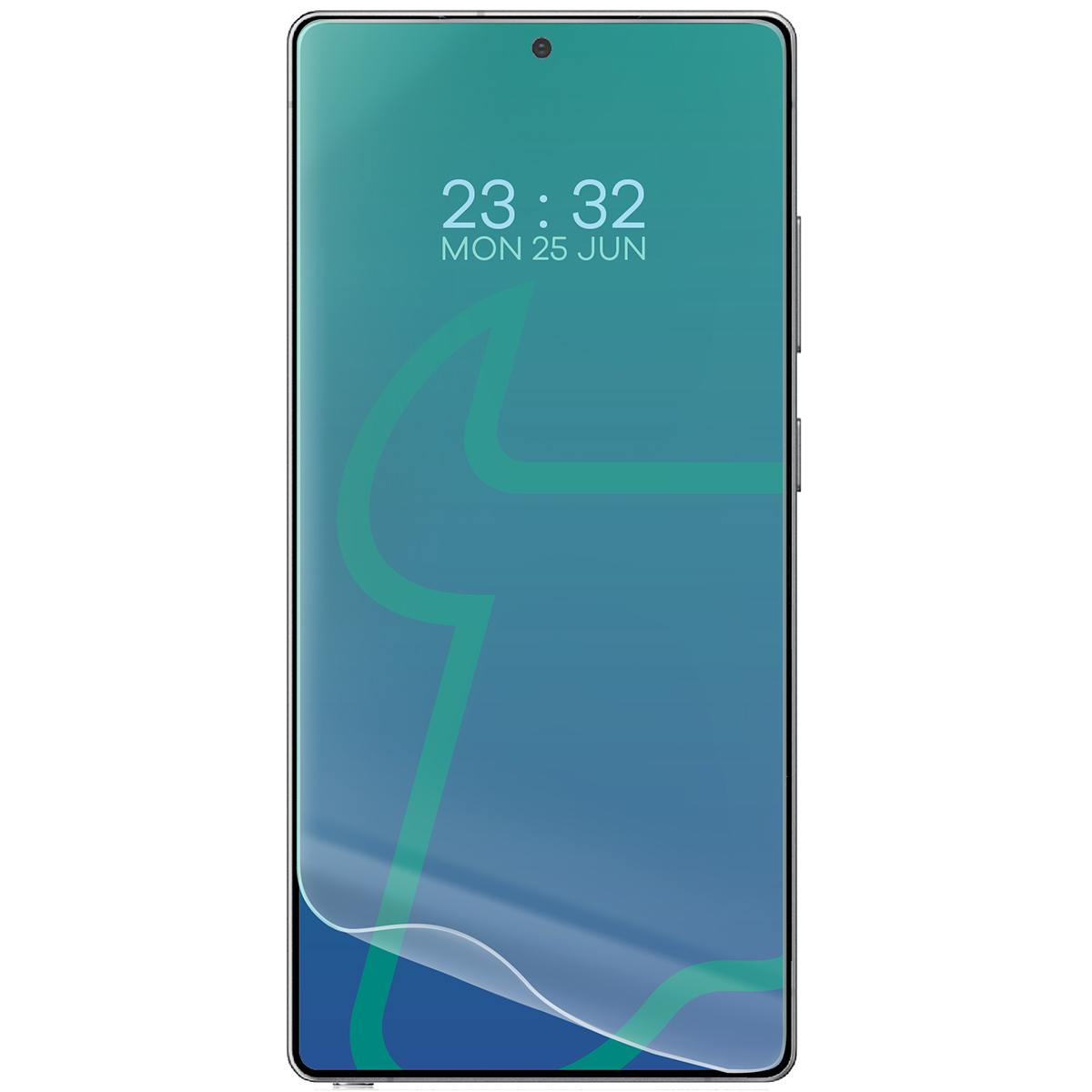 Przezroczystość folii hydrożelowej na ekran Bizon Glass Hydrogel Front Duo