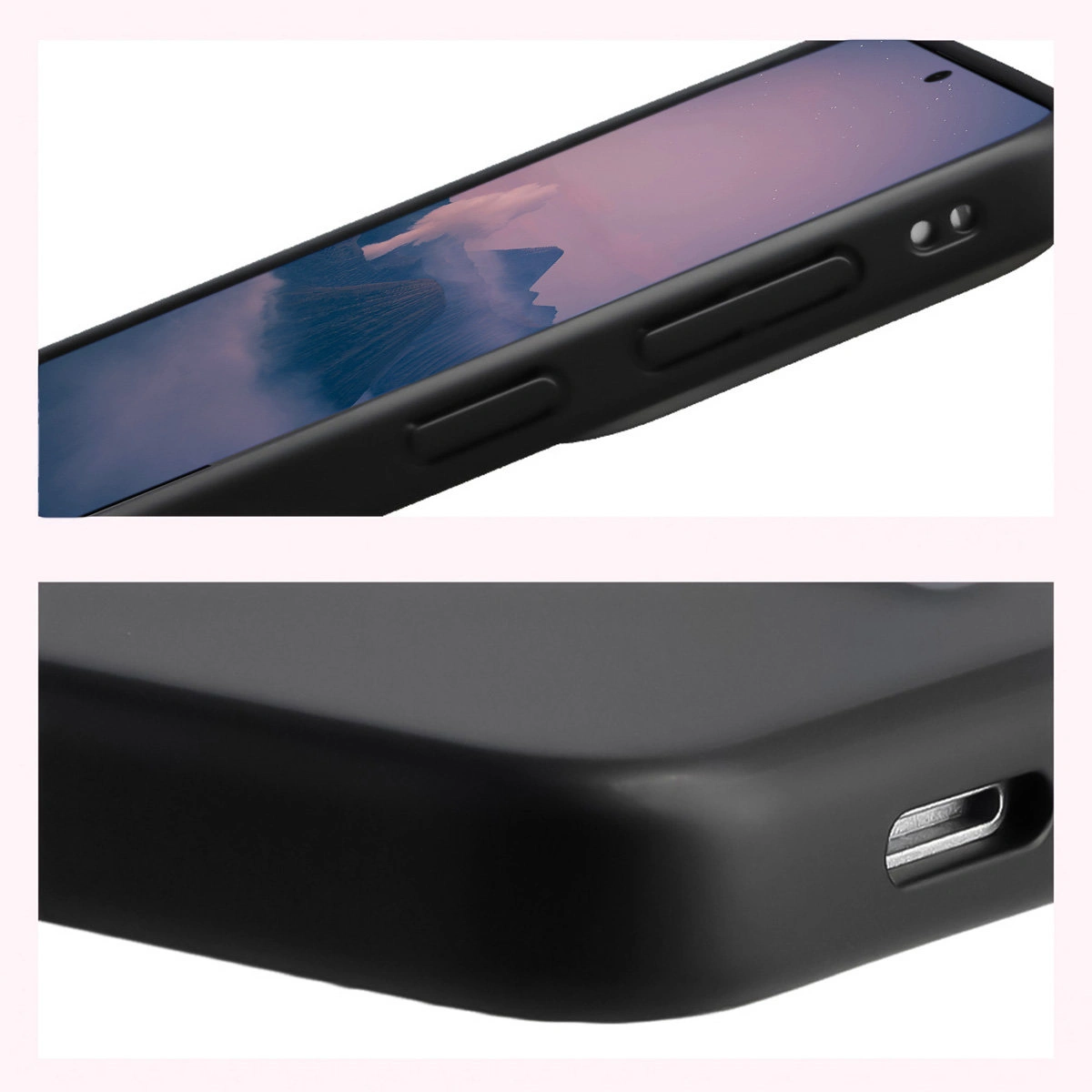 Wzmocnione narożniki i podwyższone ranty ekranu w etui Bizon Case Angelo do Samsung Galaxy S26 Plus