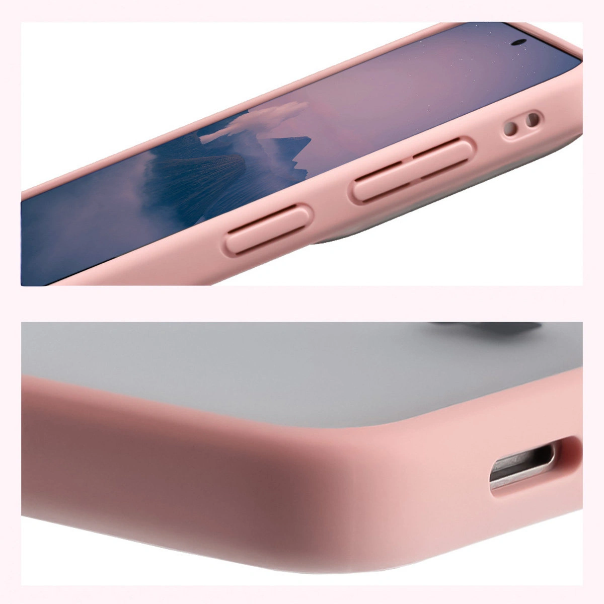 Wzmocnione narożniki i podwyższone ranty ekranu w etui Bizon Case Angelo do Samsung Galaxy S26 Plus