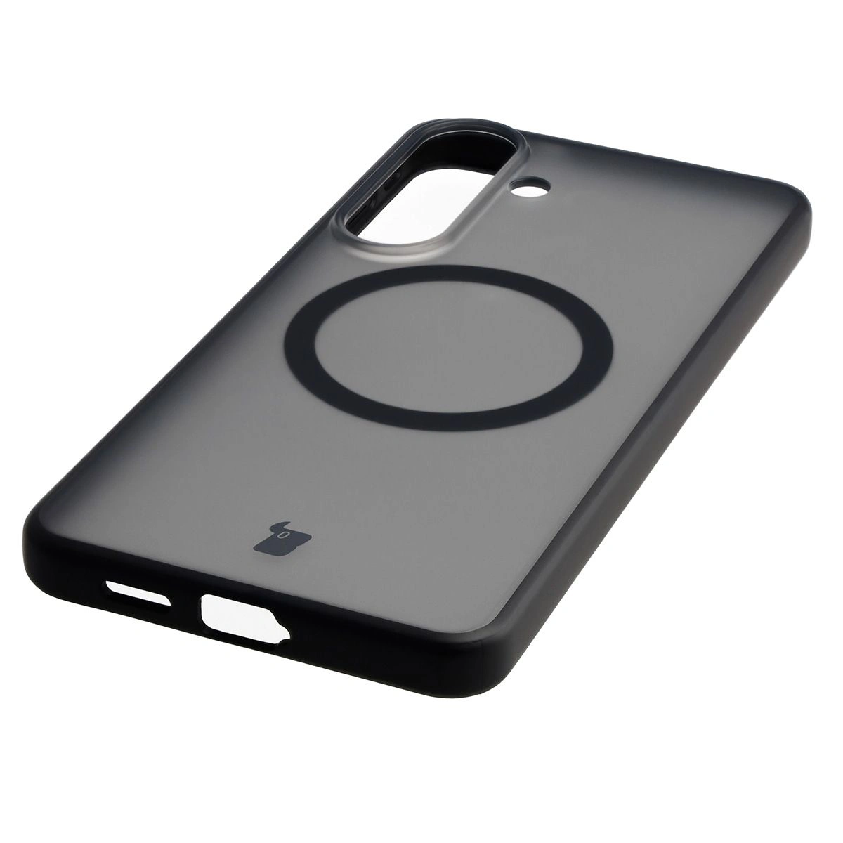 Zintegrowane przyciski, wycięcia i hybrydowy materiał w etui Bizon Case MatteO do Samsung Galaxy S26 Plus