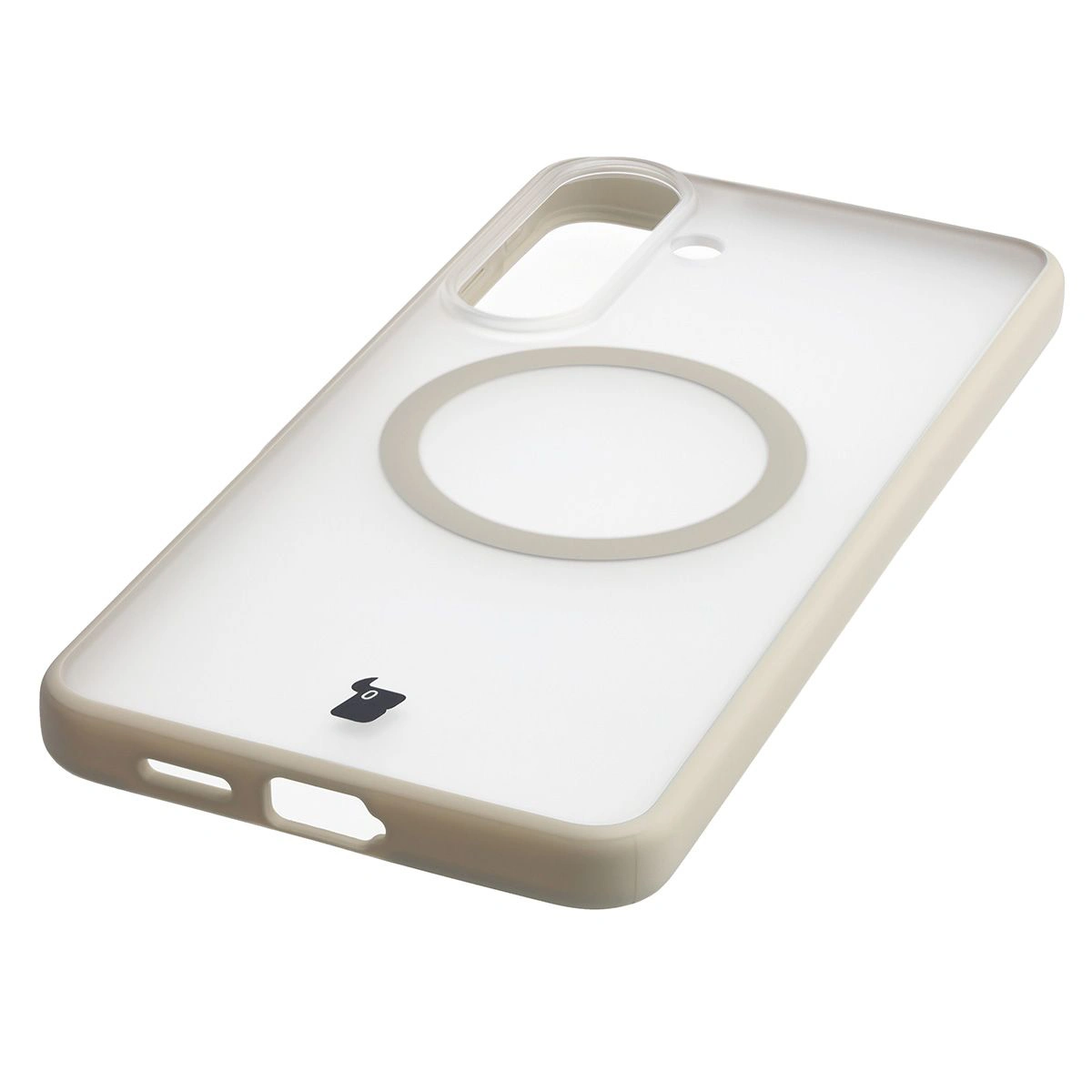 Zintegrowane przyciski, wycięcia i hybrydowy materiał w etui Bizon Case MatteO do Samsung Galaxy S26 Plus