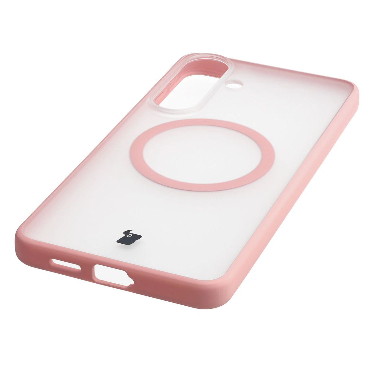 Zintegrowane przyciski, wycięcia i hybrydowy materiał w etui Bizon Case MatteO do Samsung Galaxy S26 Plus