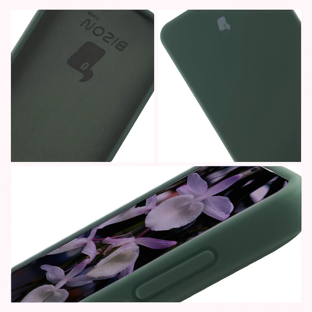 Konstrukcja etui Bizon Soft Case: zintegrowane osłony, podwyższone krawędzie i wyściółka z mikrofibry do Samsung Galaxy S26 Plus