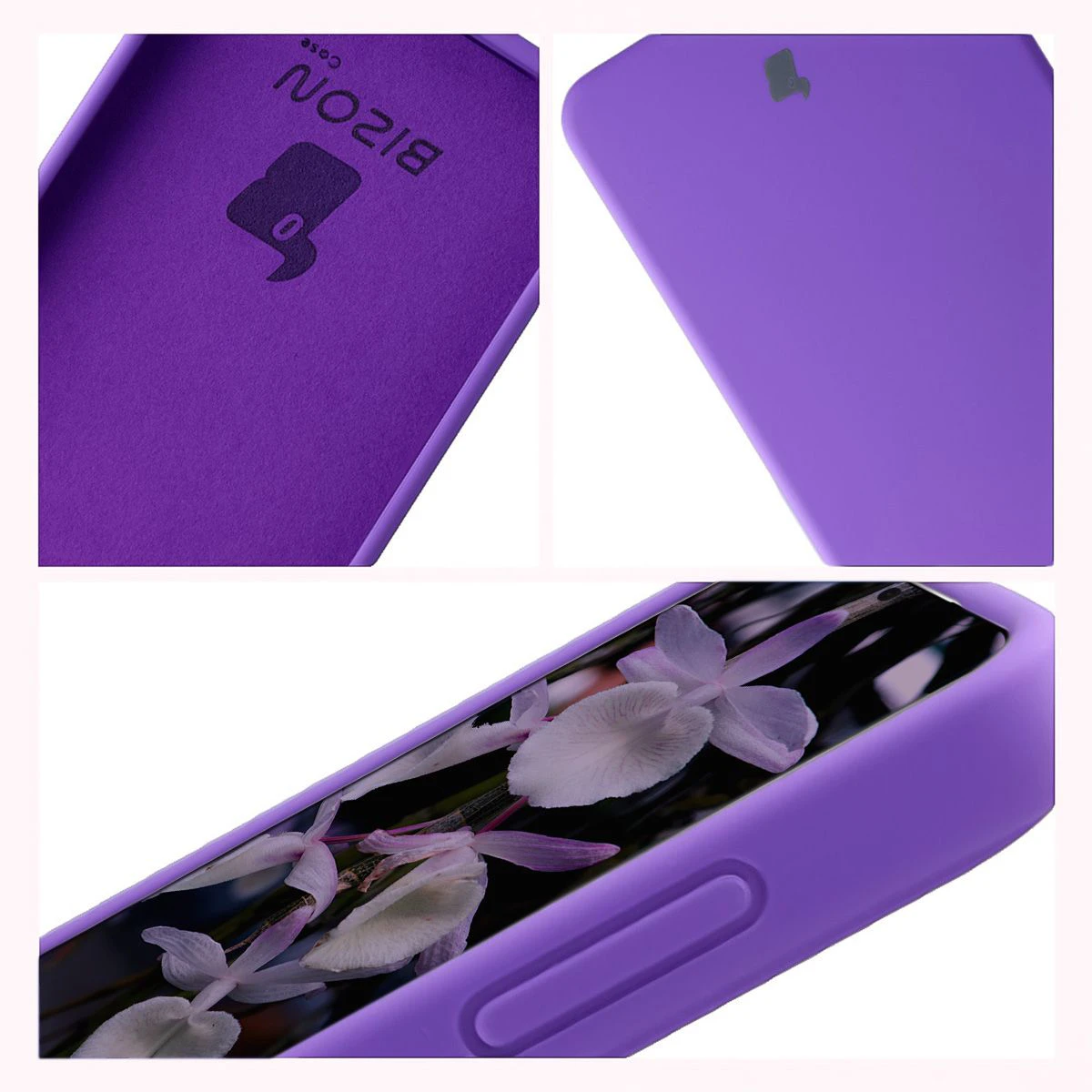 Konstrukcja etui Bizon Soft Case: zintegrowane osłony, podwyższone krawędzie i wyściółka z mikrofibry do Samsung Galaxy S26 Plus