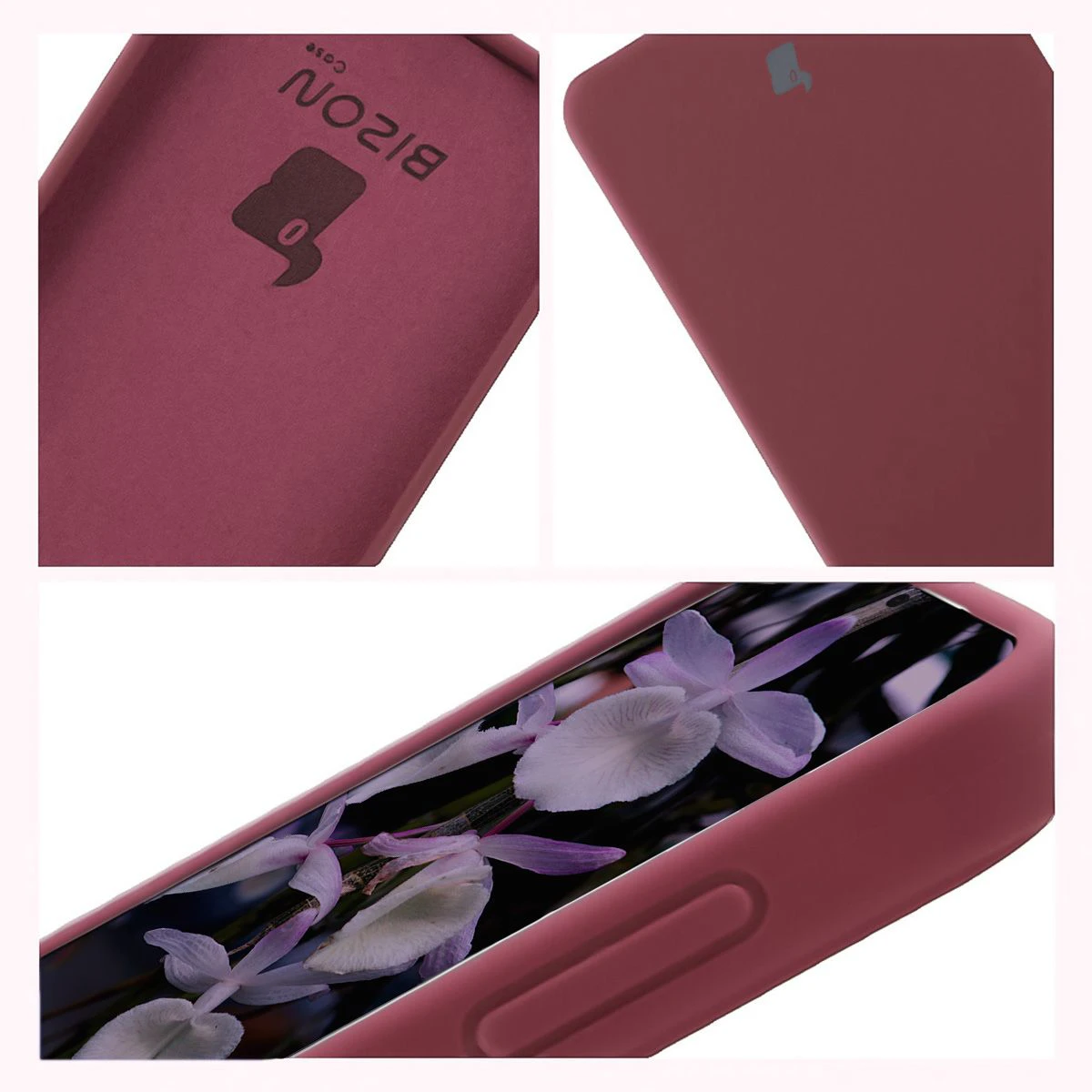 Konstrukcja etui Bizon Soft Case: zintegrowane osłony, podwyższone krawędzie i wyściółka z mikrofibry do Samsung Galaxy S26 Plus