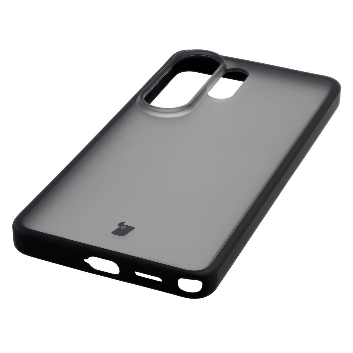 Zintegrowane przyciski, wycięcia i hybrydowy materiał w etui Bizon Case Angelo do Samsung Galaxy S26 Ultra