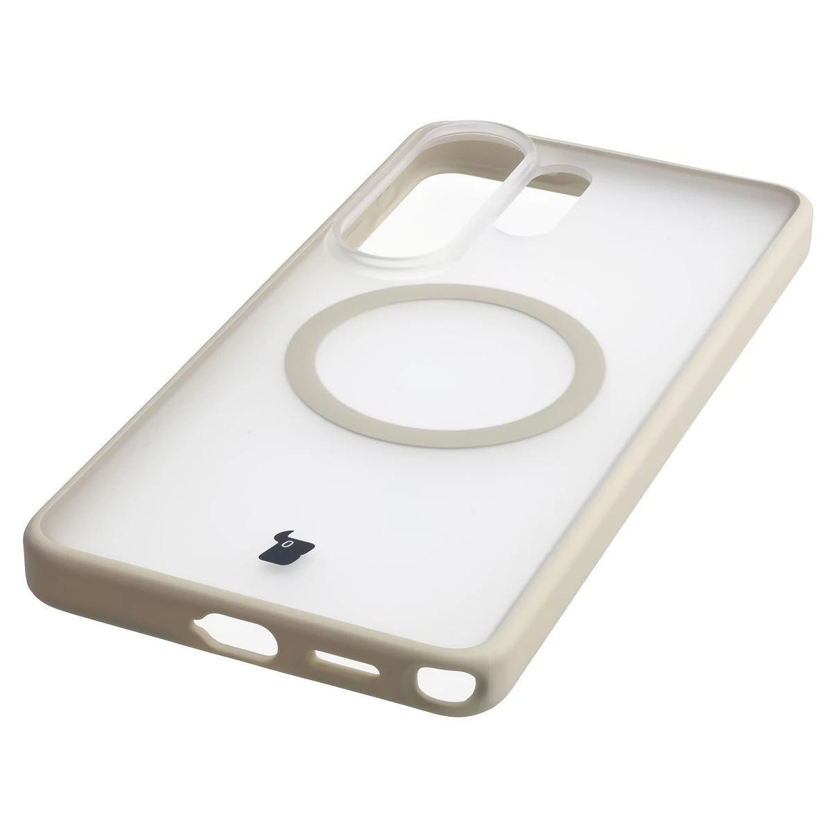 Zintegrowane przyciski, wycięcia i hybrydowy materiał w etui Bizon Case MatteO do Samsung Galaxy S26 Ultra