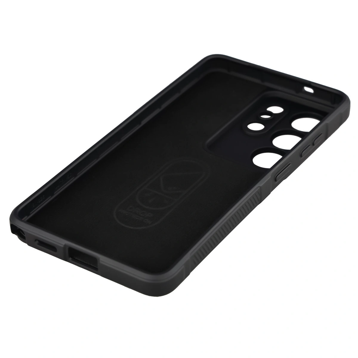 Precyzyjne wycięcia i kompatybilność z ładowaniem indukcyjnym w etui Bizon Case Tur do Samsung Galaxy S26 Ultra