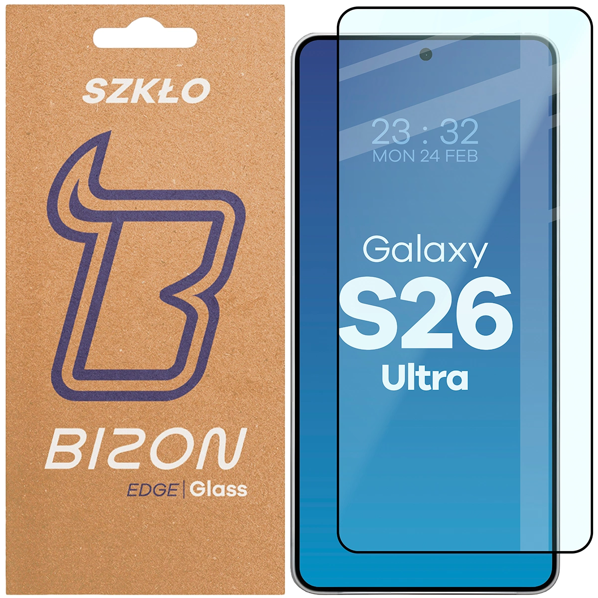 Szkło hartowane na cały ekran Bizon Glass Edge 2 dla Samsung Galaxy S26 Ultra