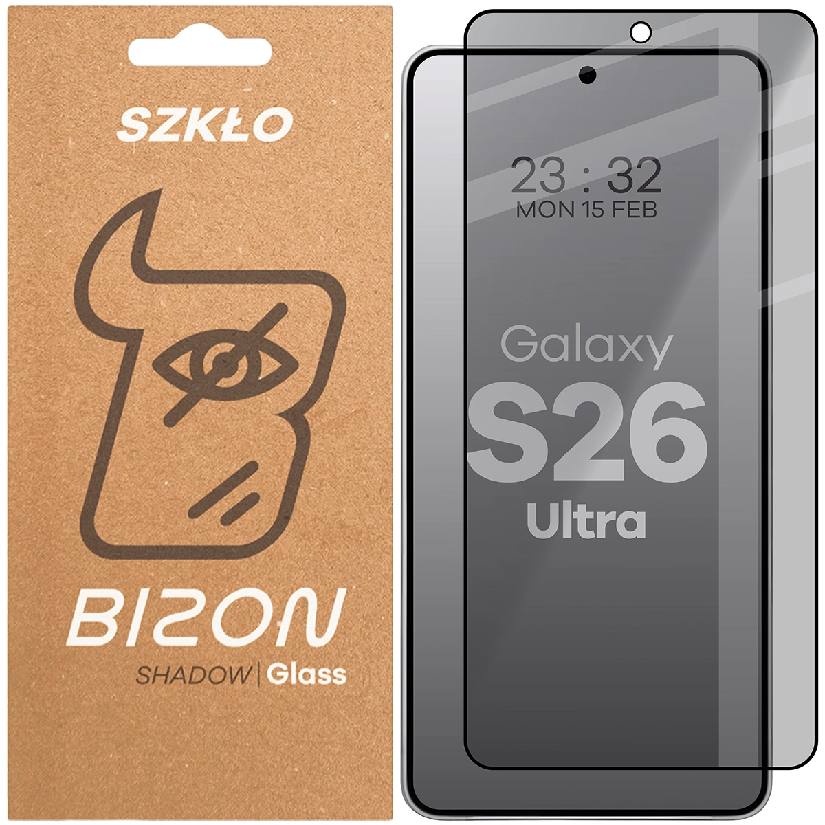 Szkło prywatyzujące Bizon Glass Edge Shadow do Samsung Galaxy S26 Ultra